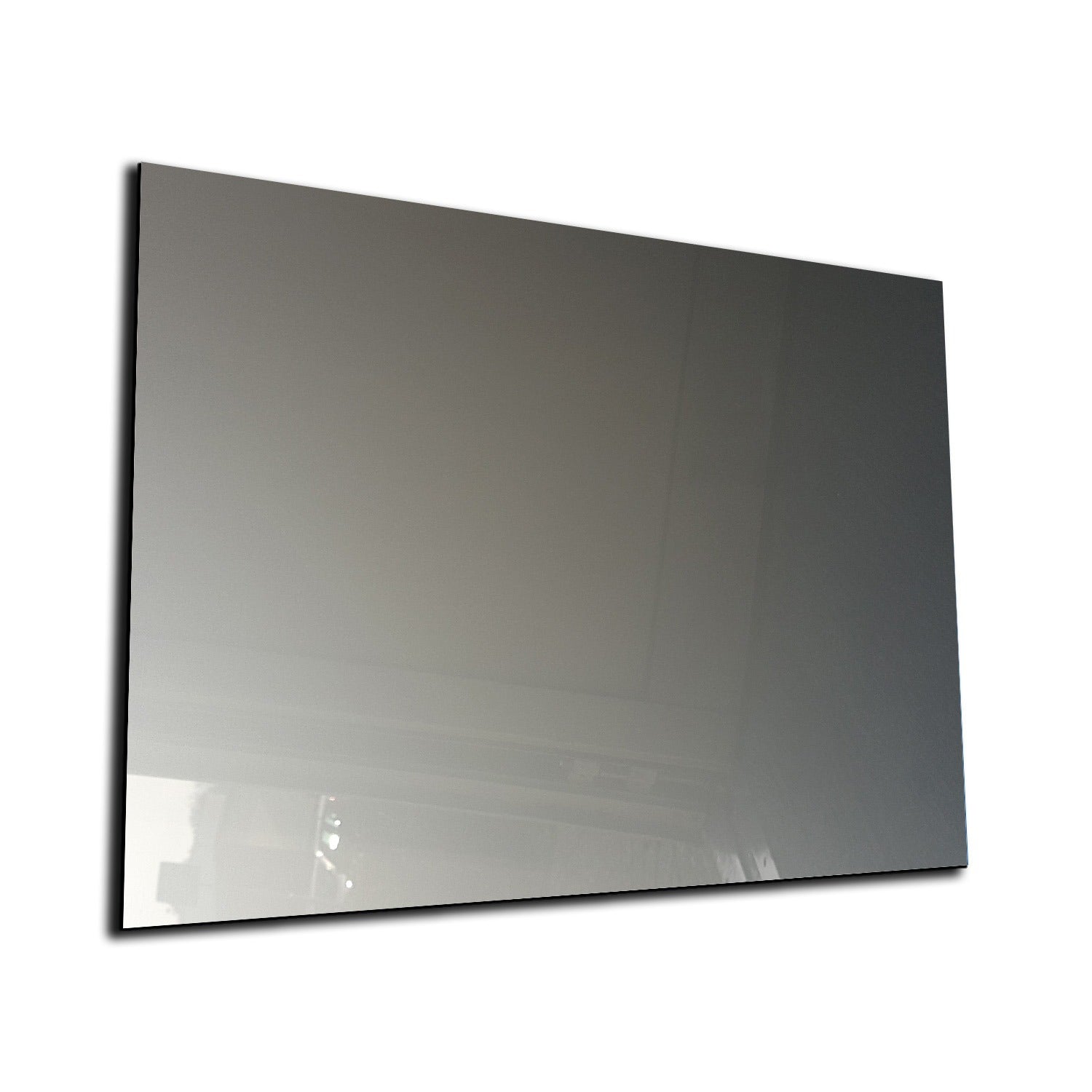 Whiteboard van glas - Magneetbord  - Diverse maten - Zilver metallic