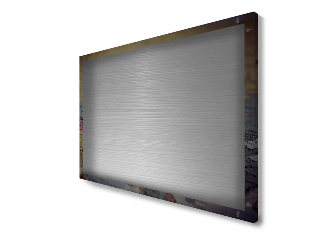 Metalen magneetbord met avontuurlijke reizigers – droog uitwisbaar & magnetisch