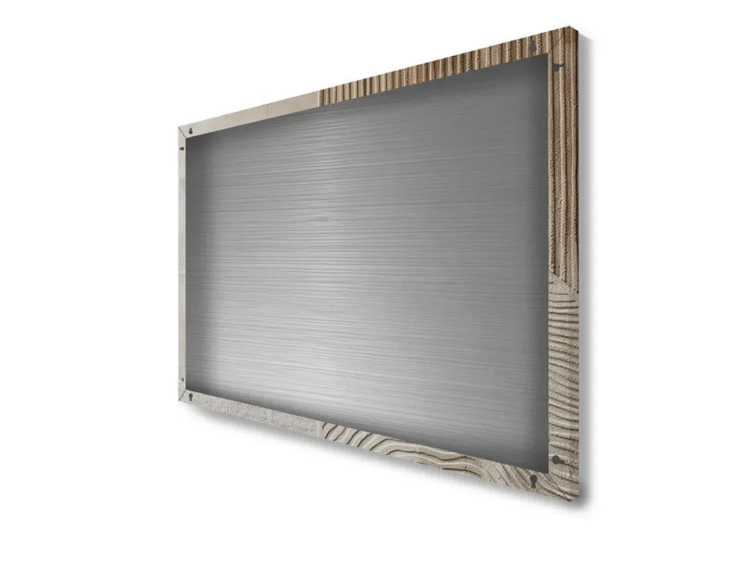 Elegant Metalen Magneetbord met Textuurpatroon – droog uitwisbaar & magnetisch