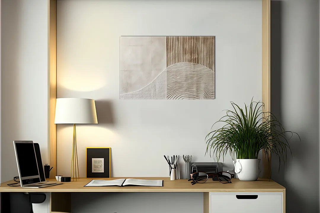 Elegant Metalen Magneetbord met Textuurpatroon – droog uitwisbaar & magnetisch