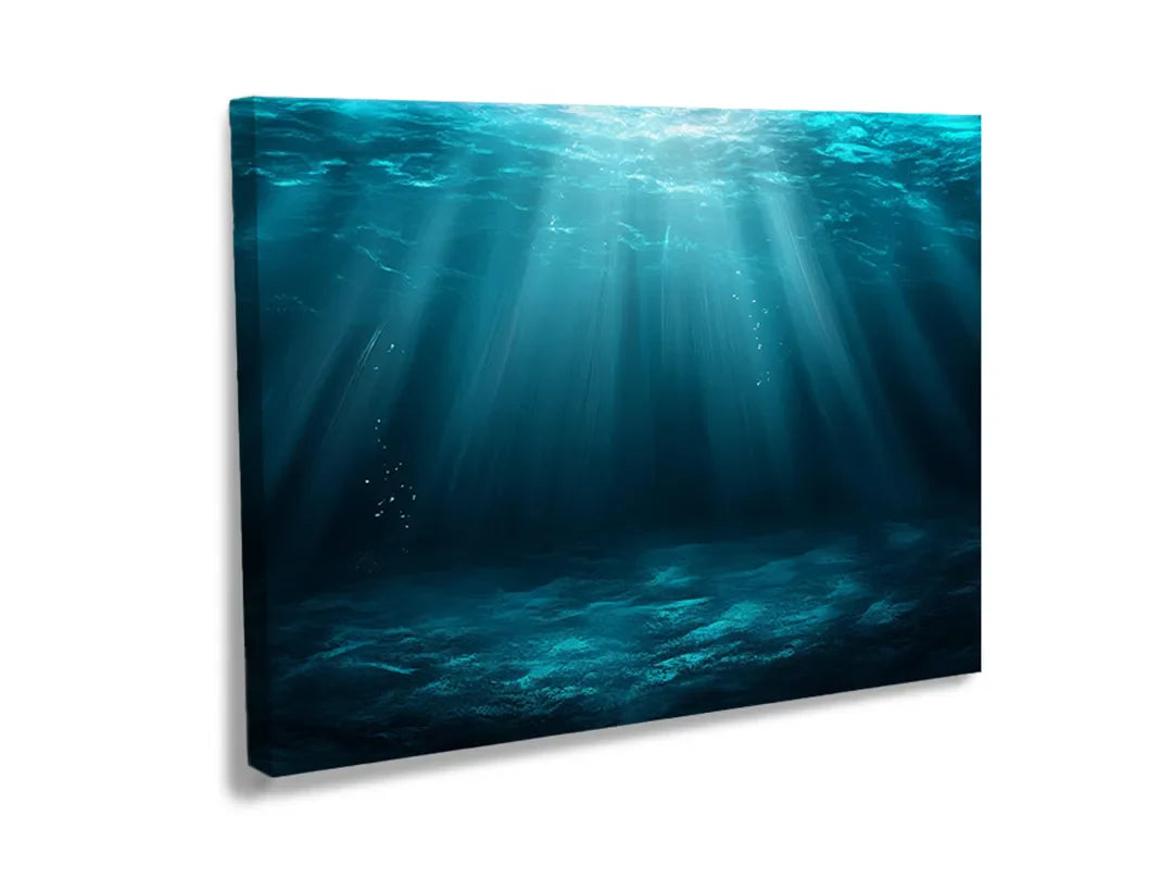 Metalen bord met een prachtig onderwaterontwerp