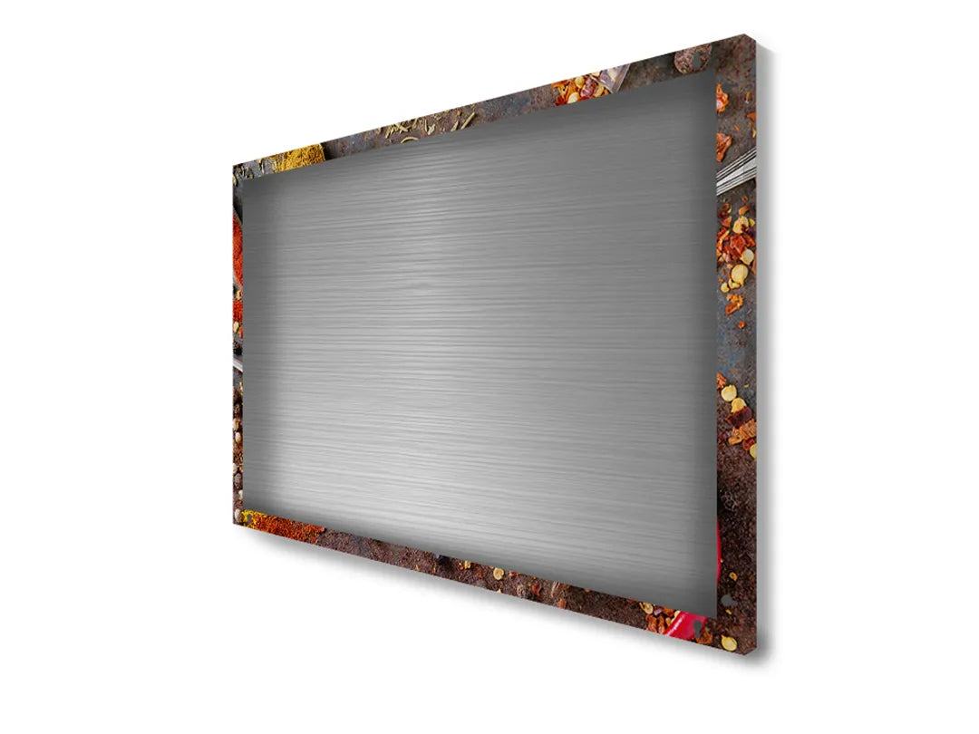 Metalen magneetbord met specerijen design – droog uitwisbaar & magnetisch