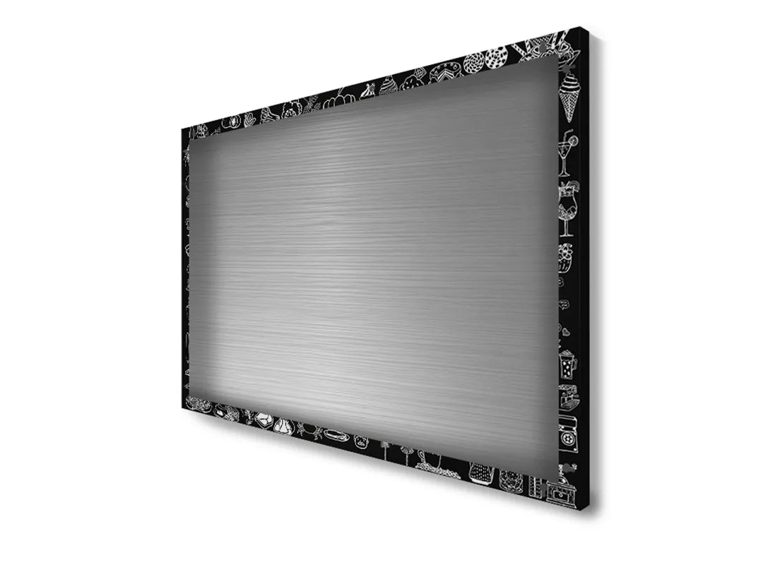 Metalen Magneetbord met Eten en Drinken Illustraties – droog uitwisbaar & magnetisch