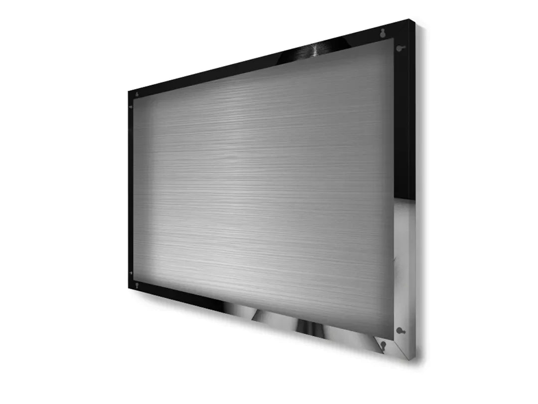 Minimalistisch zwart-wit metalen magneetbord – droog uitwisbaar & magnetisch