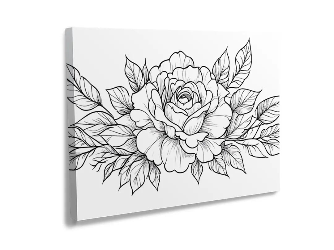 Metalen bord met rozenontwerp, ideaal als magneetbord en decoratie.