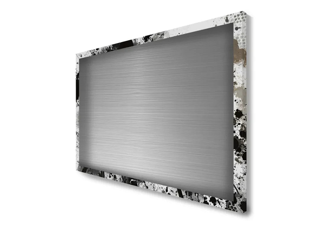 Metalen magneetbord met abstracte bloemenillustratie – droog uitwisbaar & magnetisch