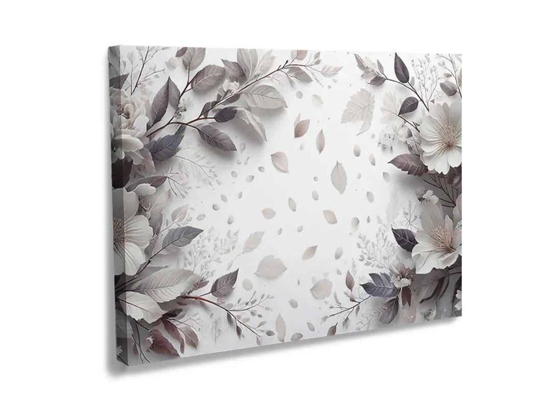 Elegant metalen bord met een bloemenmotief, ideaal als magneetbord.