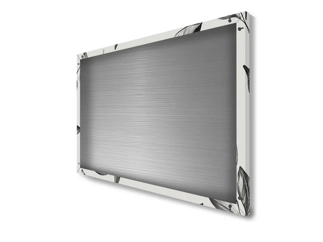 Metalen magneetbord met mooie bladerenprint – droog uitwisbaar & magnetisch