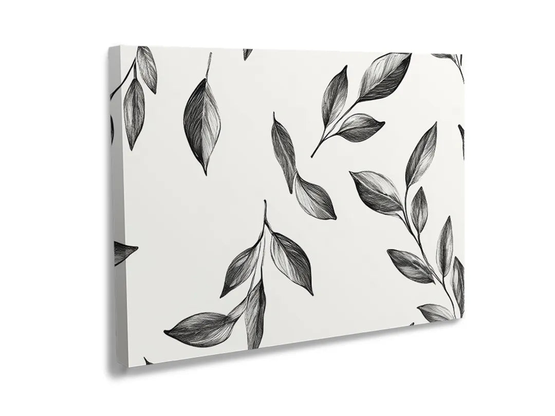 Metalen magneetbord met bladerenprint, functioneel en decoratief