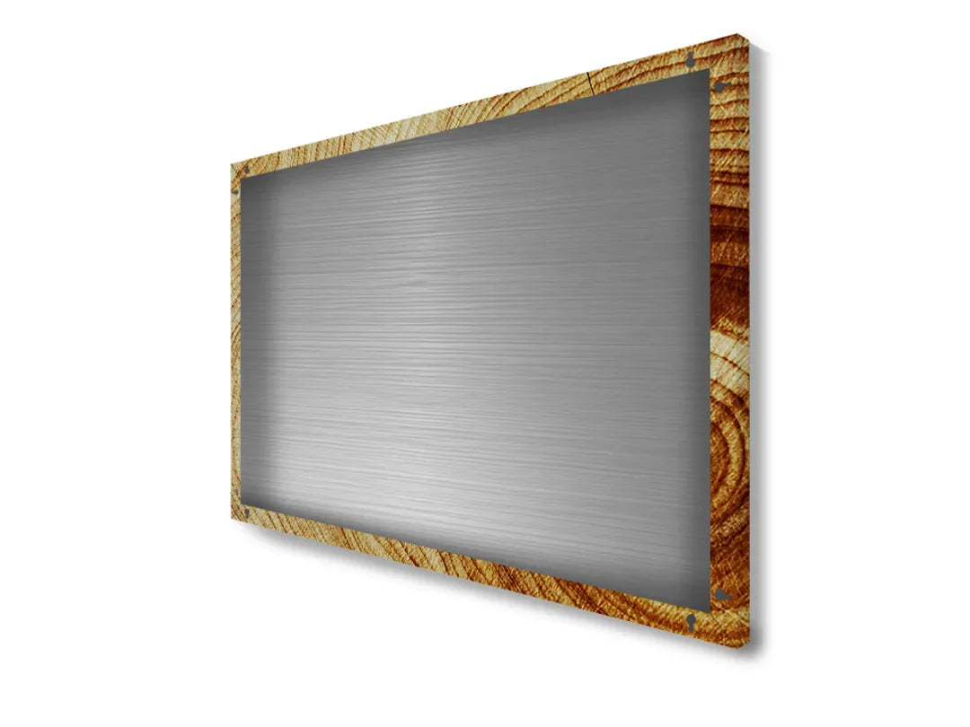 Metalen magneetbord met houtdesign – droog uitwisbaar & magnetisch