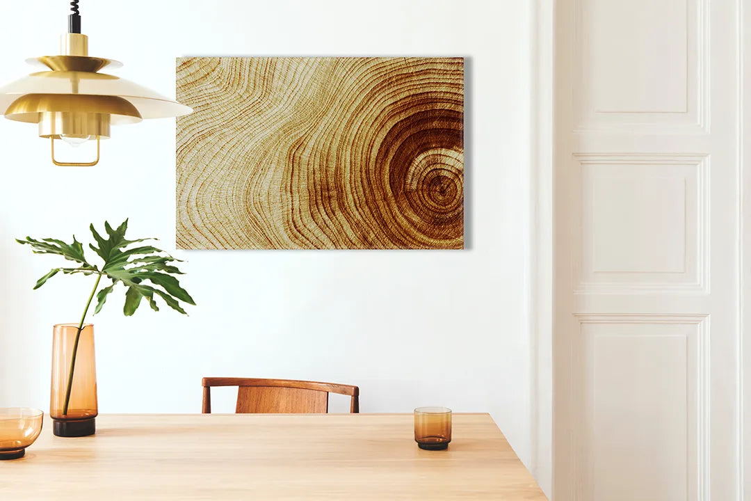 Metalen magneetbord met houtdesign - droog uitwisbaar & magnetisch