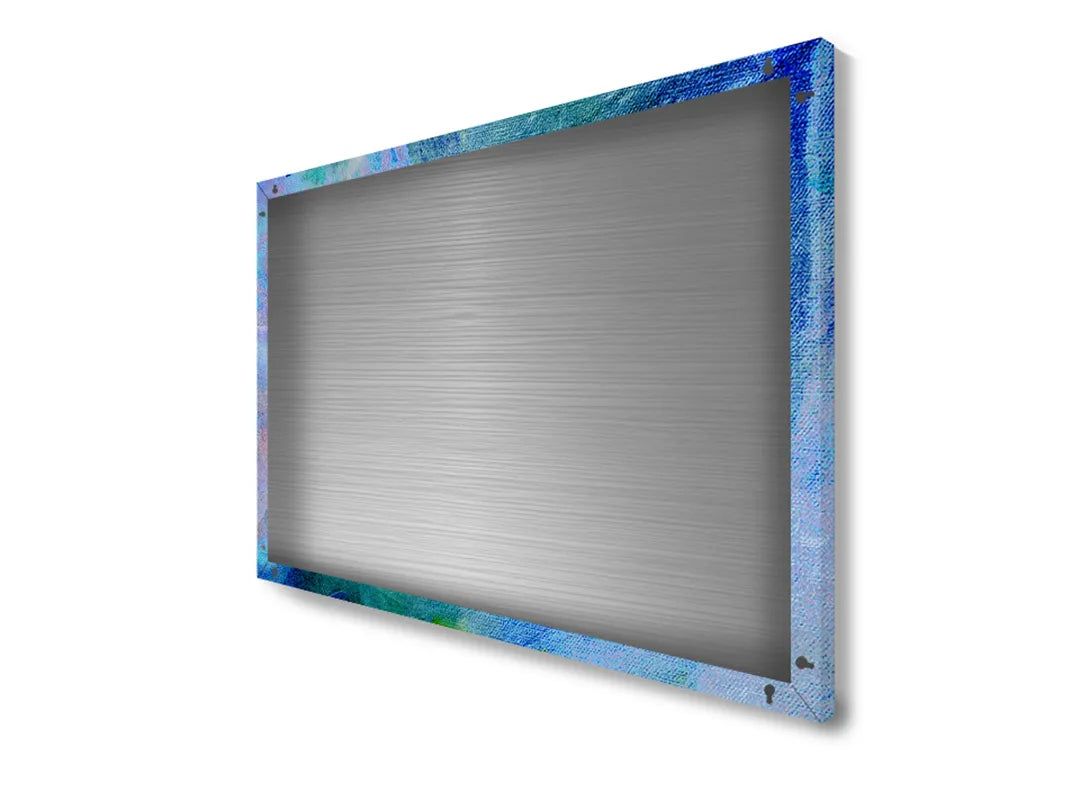 Decoratief blauw aluminium magneetbord voor in huis – droog uitwisbaar & magnetisch