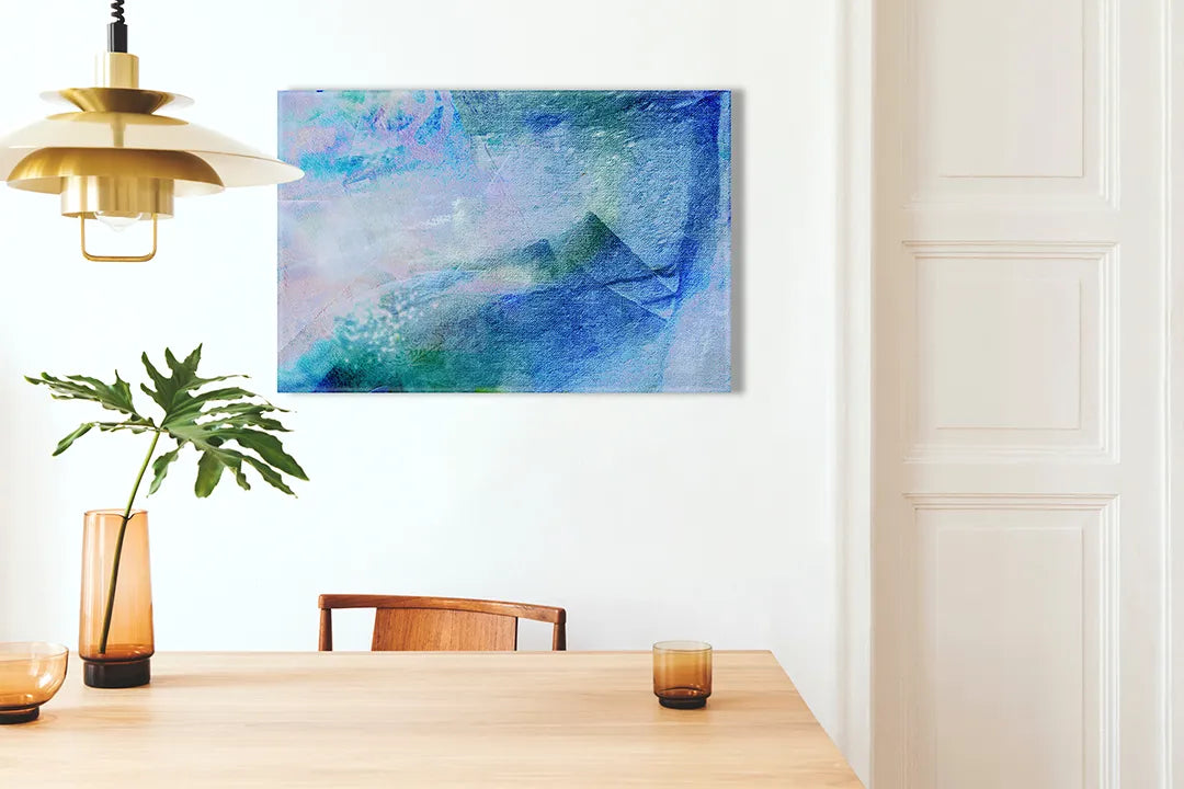 Decoratief blauw aluminium magneetbord voor in huis – droog uitwisbaar & magnetisch