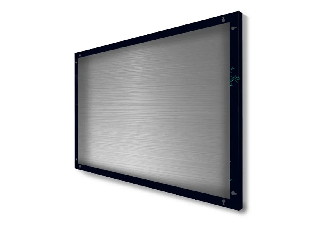 Metalen magneetbord wereldkaart met geometrisch design – droog uitwisbaar & magnetisch