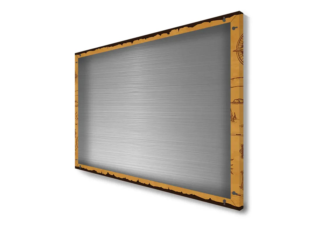 Metalen magneetbord met kaartontwerp – droog uitwisbaar & magnetisch