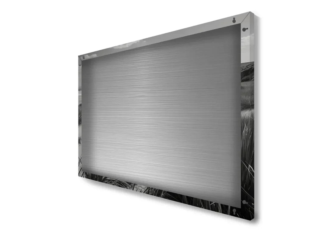 Metalen magneetbord van het zwarte strandlandschap – droog uitwisbaar & magnetisch