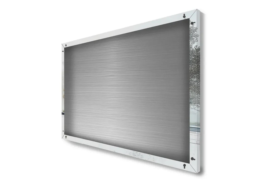 Moderne architectuur op metalen magneetbord – droog uitwisbaar & magnetisch