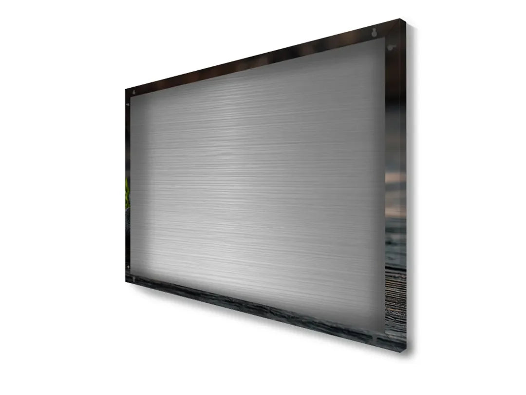 Rustiek en sfeervol metalen magneetbord met kaarsen en stenen – droog uitwisbaar & magnetisch