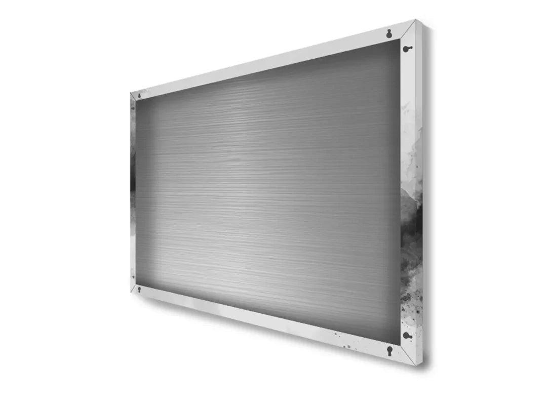 Metalen magneetbord met vogels op waterverfachter achtergrond – droog uitwisbaar & magnetisch