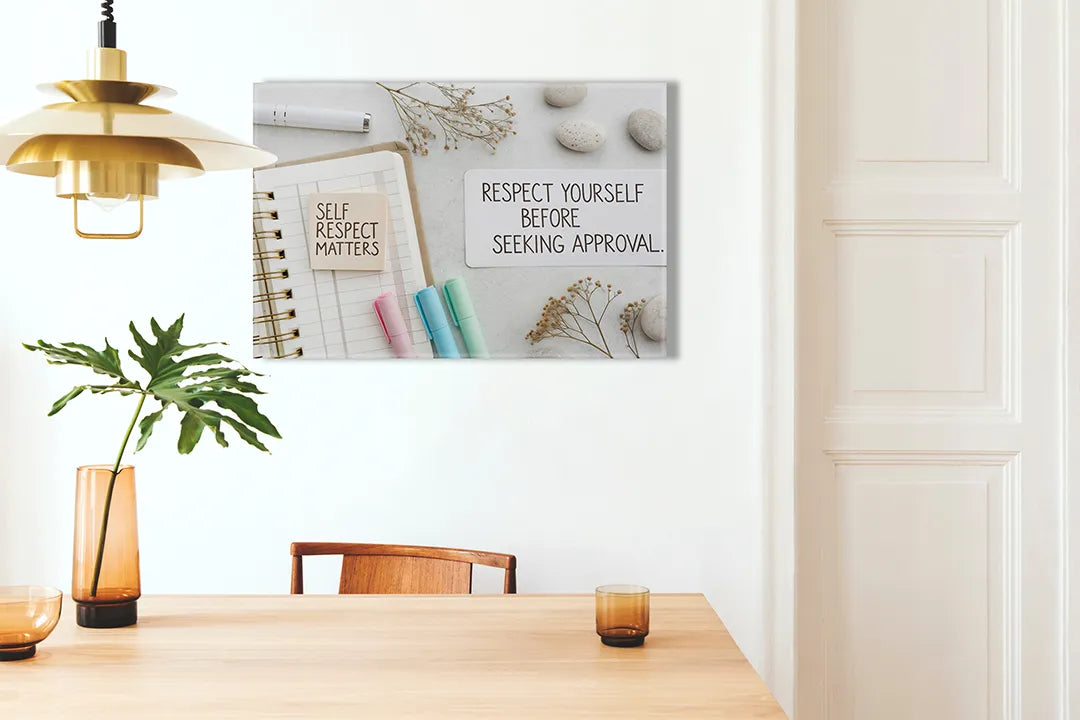 Metalen magneetbord met inspirerende quotes – droog uitwisbaar & magnetisch