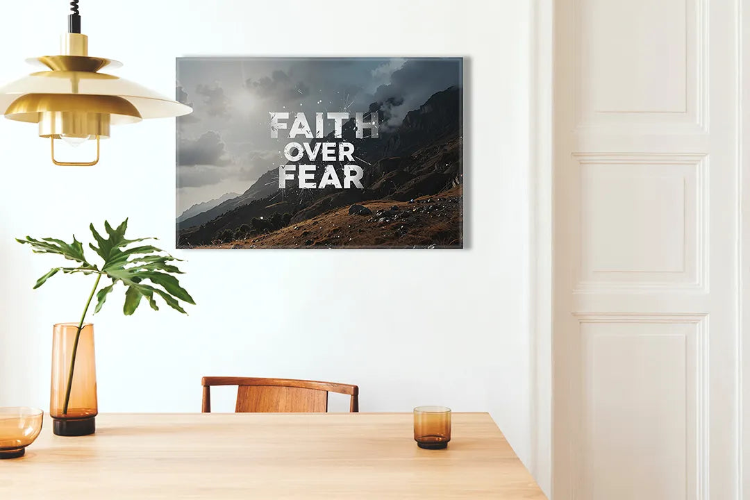 Metalen magneetbord met inspirerende tekst in de natuur – droog uitwisbaar & magnetisch