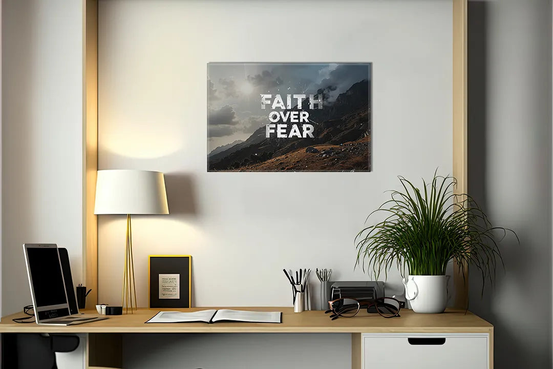 Metalen magneetbord met inspirerende tekst in de natuur – droog uitwisbaar & magnetisch