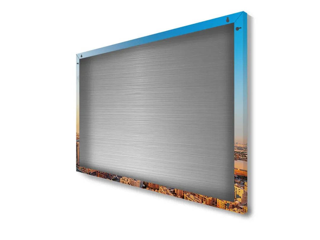 Metalen magneetbord van de skyline van Dubai – droog uitwisbaar & magnetisch
