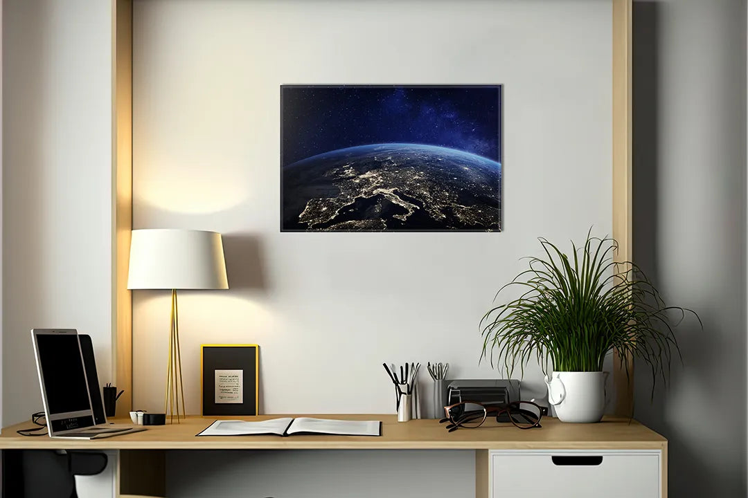 Stijlvol magnetisch aluminium paneel van de aarde – droog uitwisbaar & magnetisch