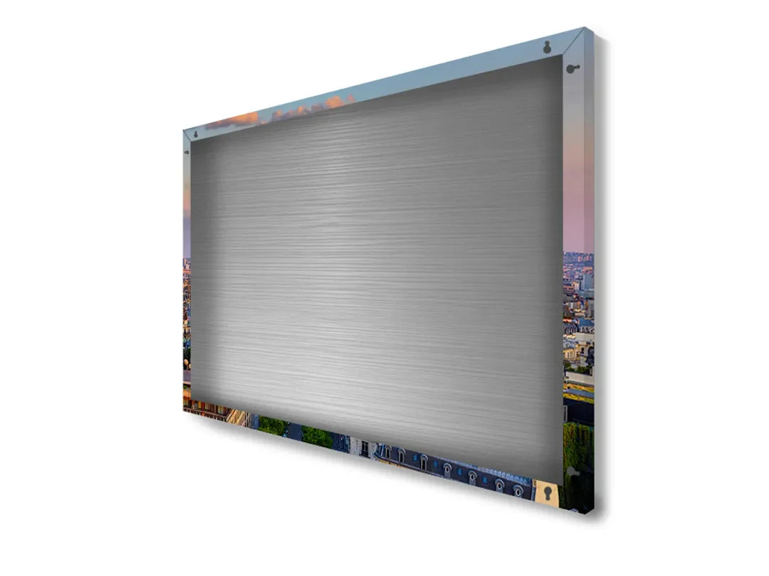 Metalen magneetbord met adembenemend Parijs uitzicht – droog uitwisbaar & magnetisch