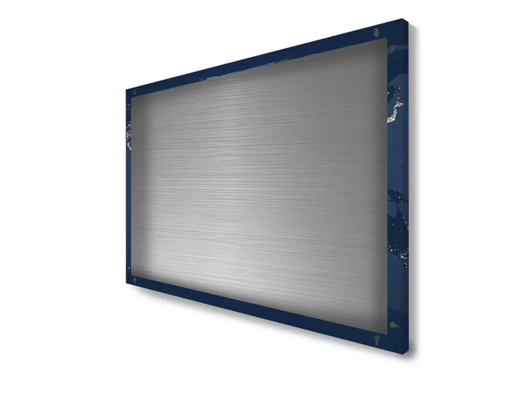 Metalen Magneetbord Wereldkaart in Nachtlook – droog uitwisbaar & magnetisch