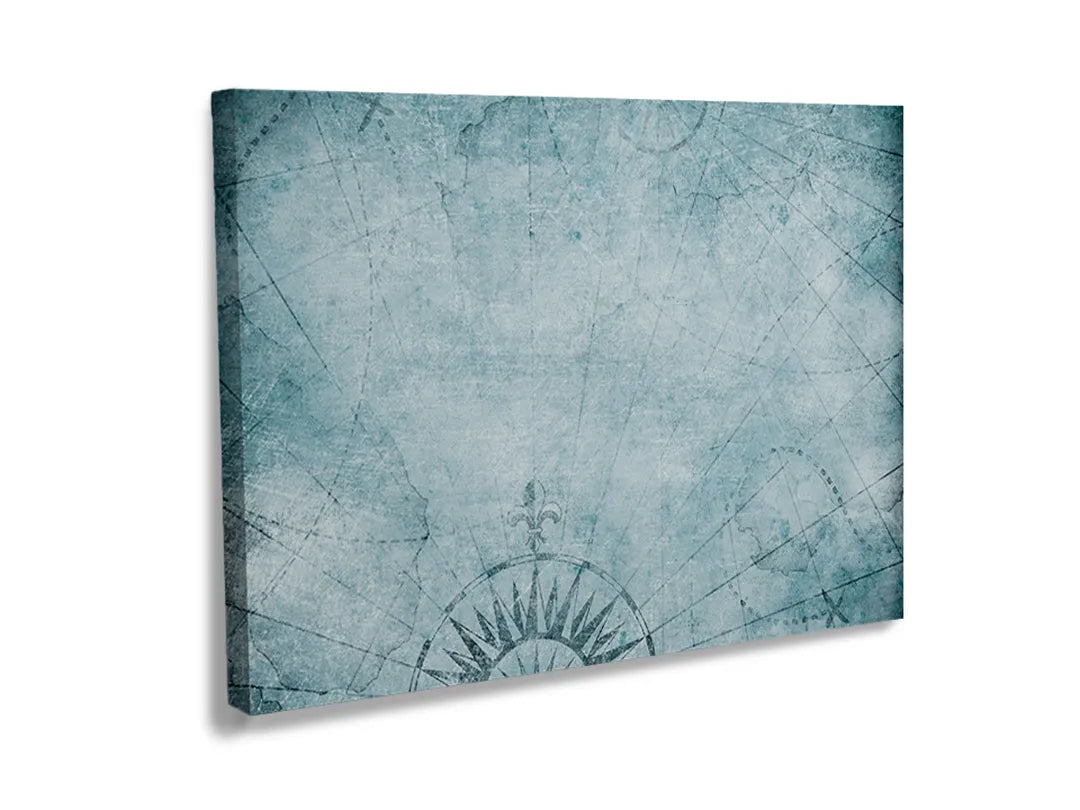 Metalen bord met een vintage wereldkaart ontwerp, ideaal als magneetbord.