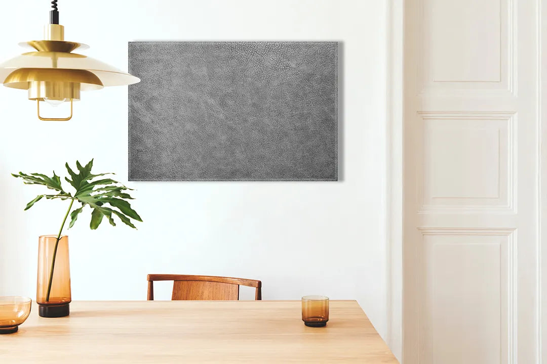 Stijlvol aluminium magneetbord in grijs – droog uitwisbaar & magnetisch