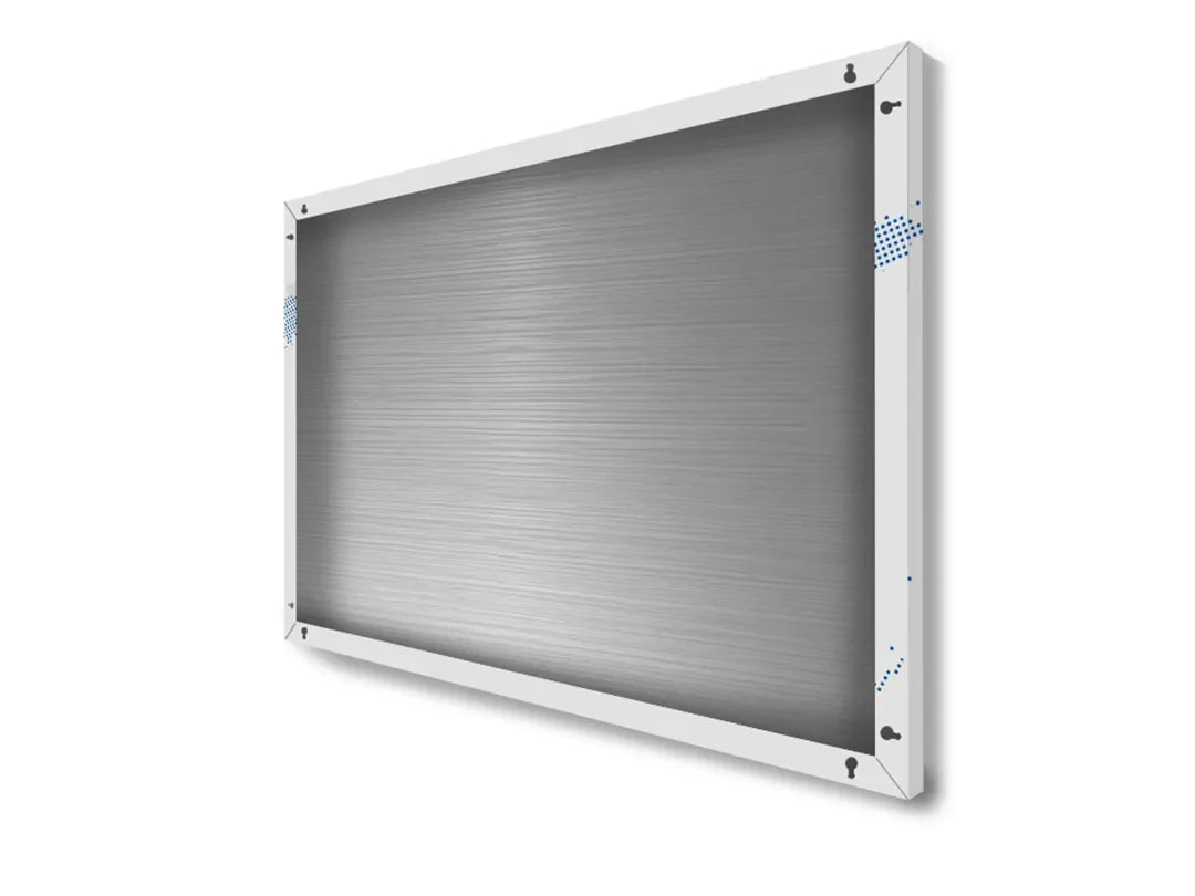 Metalen magneetbord met wereldkaart in blauw – droog uitwisbaar & magnetisch