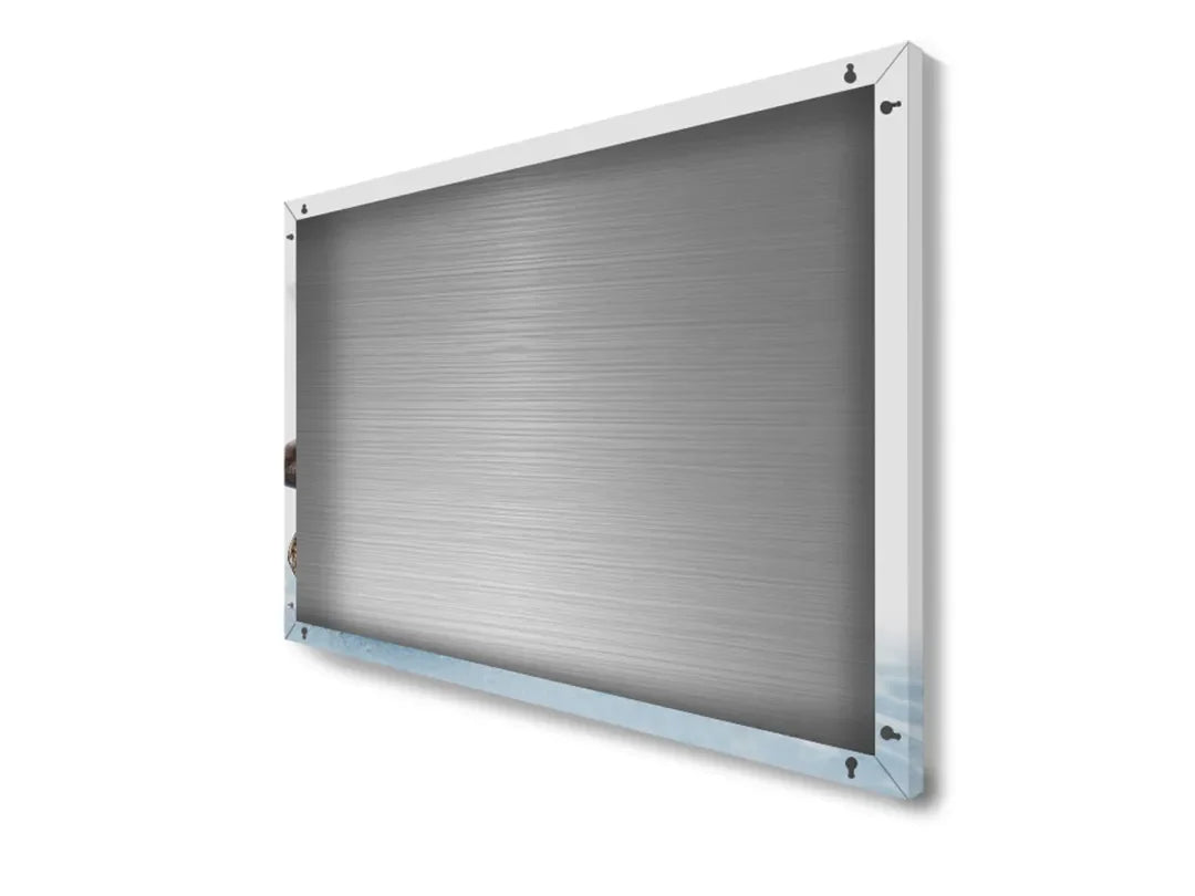 Metalen magneetbord met stapel natuurlijke stenen - droog uitwisbaar & magnetisch