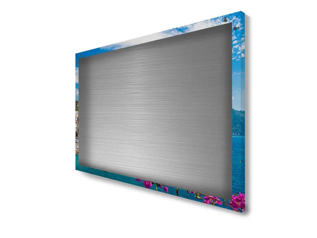 Verbluffend metalen magneetbord van Amalfi-kust - droog uitwisbaar & magnetisch