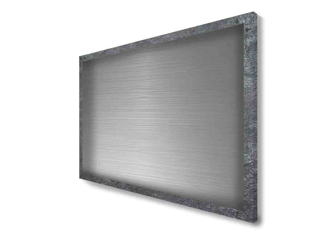Metalen magneetbord met unieke grijze textuur - droog uitwisbaar & magnetisch