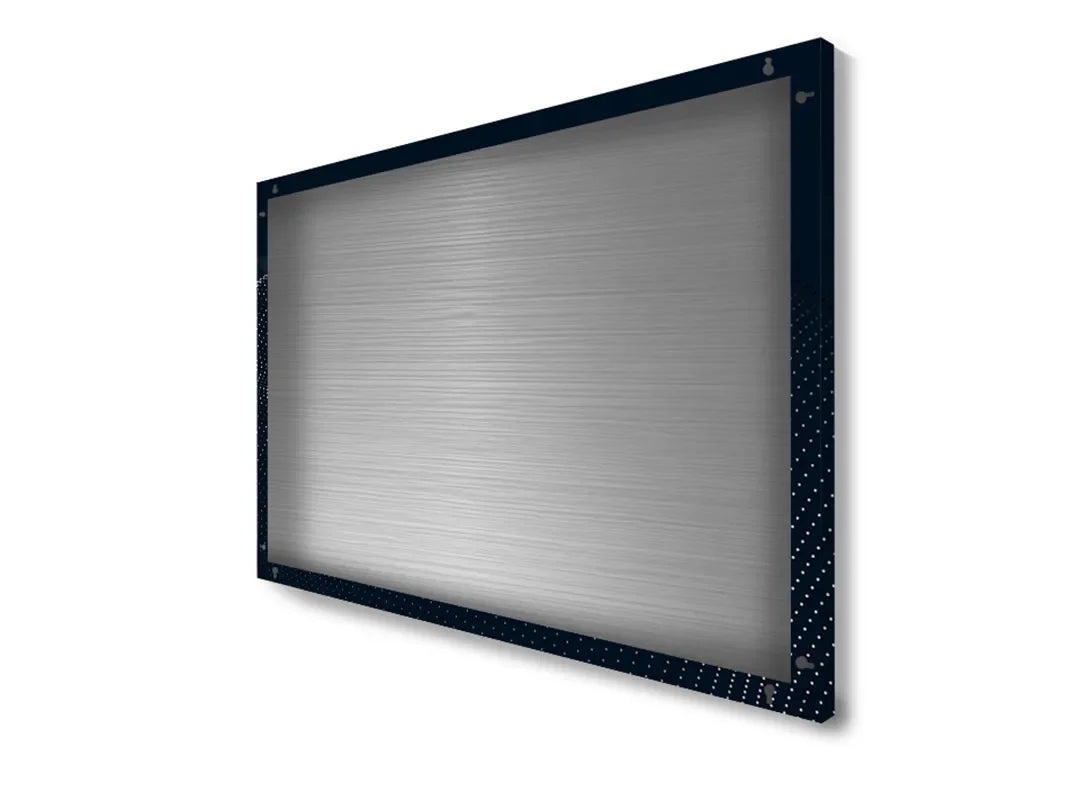 Metalen magneetbord met dynamisch golfpatroon - droog uitwisbaar & magnetisch