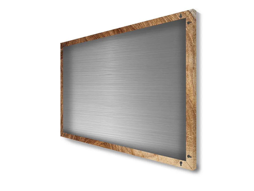 Metalen magneetbord met prachtige houtstructuur - droog uitwisbaar & magnetisch