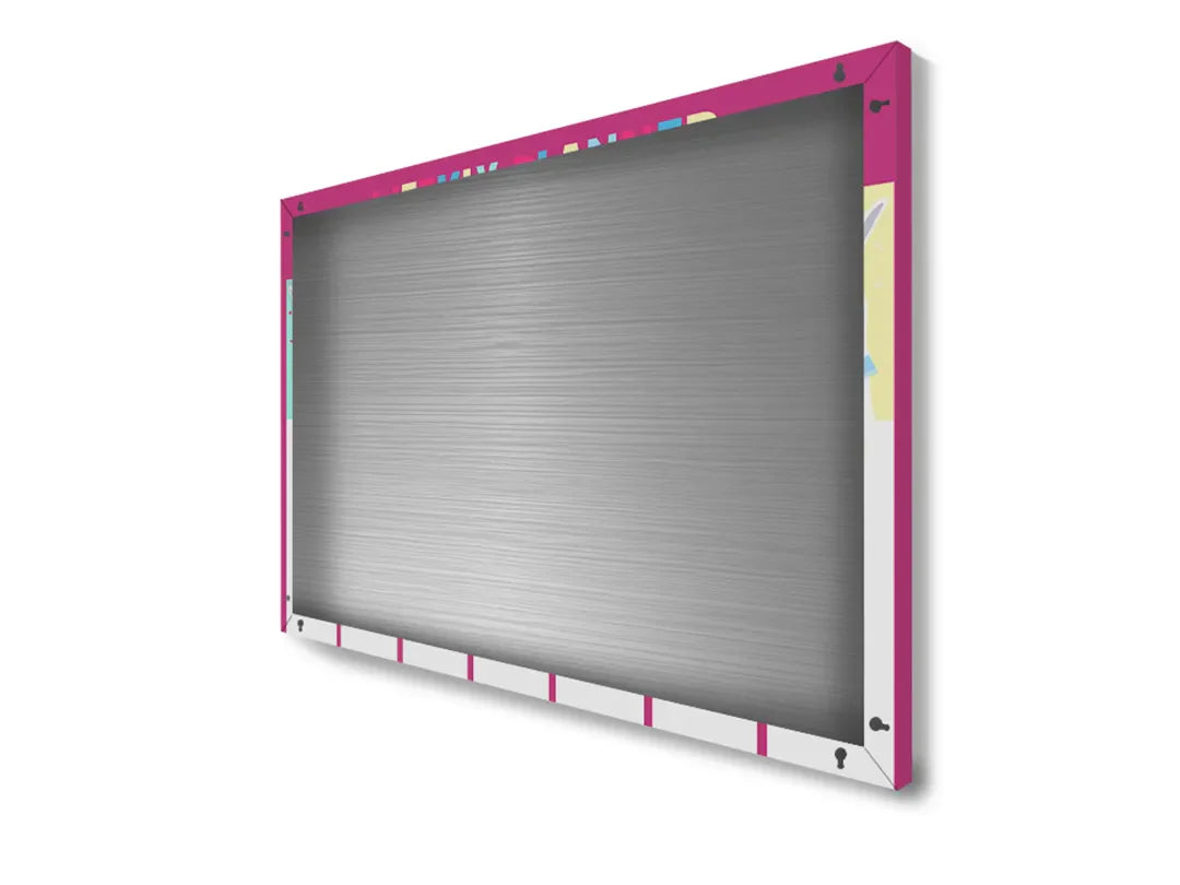 Metalen magneetbord met schattige lama's – droog uitwisbaar & magnetisch