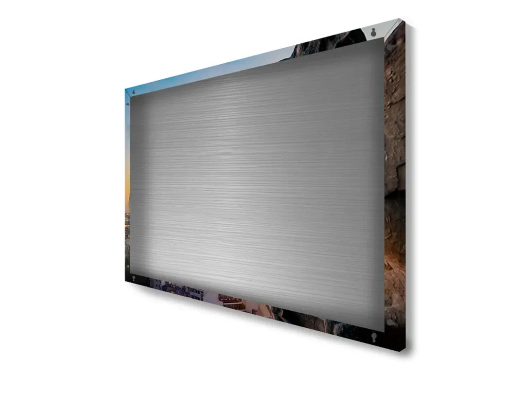 Metalen magneetbord met Eiffeltoren en mythologische beelden – droog uitwisbaar & magnetisch