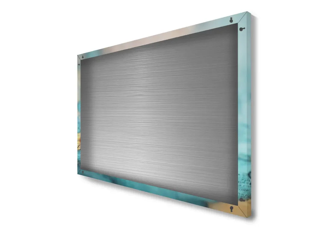 Metalen magneetbord met kompas en wereldkaart – droog uitwisbaar & magnetisch