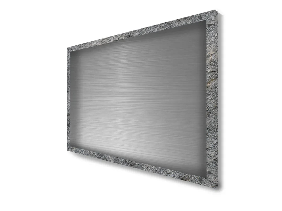 Metalen magneetbord met ruwe grijze structuur – droog uitwisbaar & magnetisch