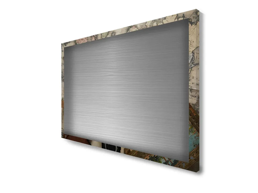 Metalen magneetbord met wereldkaart design – droog uitwisbaar & magnetisch