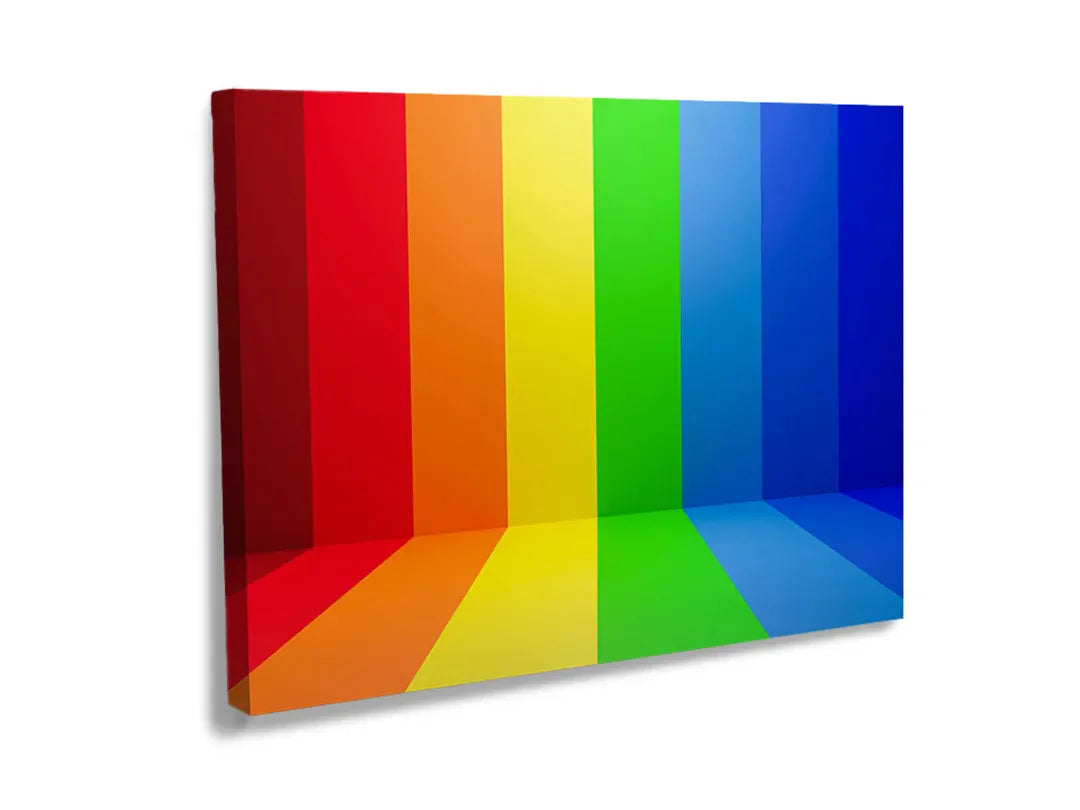 Kleurrijk metalen magneetbord met verschillende kleuren.