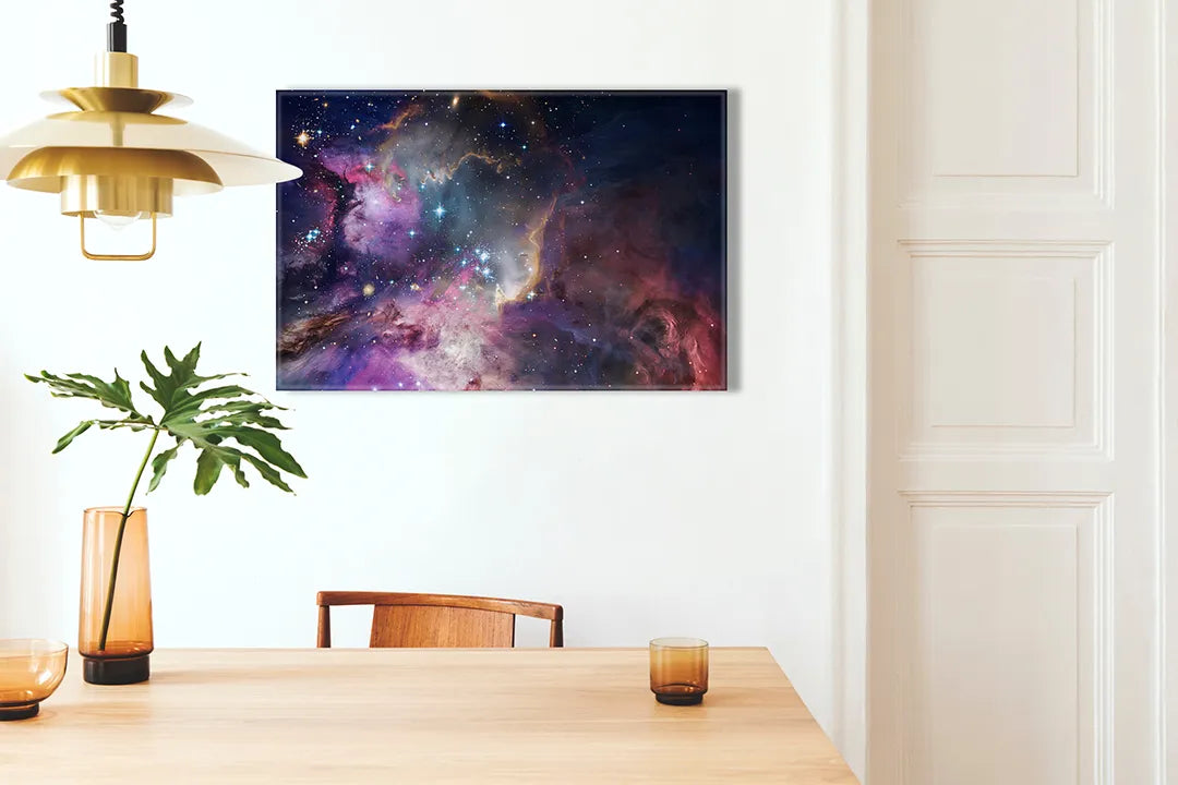 Metalen magneetbord met sterrenstelsel ontwerp – droog uitwisbaar & magnetisch