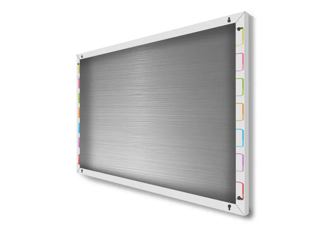 Kleurrijk metalen magneetbord met dagen van de week – droog uitwisbaar & magnetisch