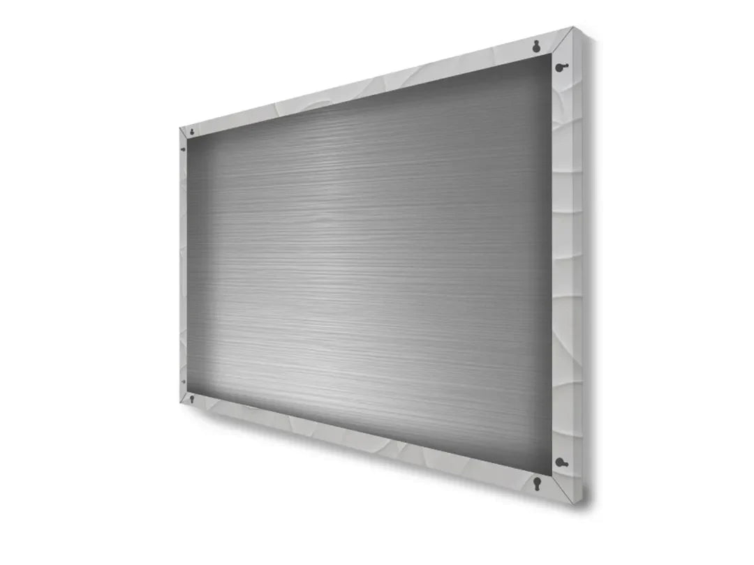 Metalen magneetbord met een elegant bladmotief – droog uitwisbaar & magnetisch