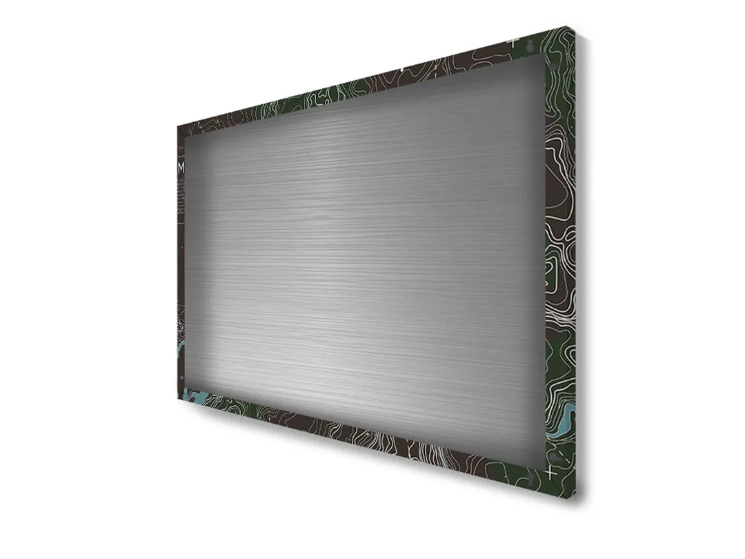 Metalen Magneetbord met Kaart Design – droog uitwisbaar & magnetisch