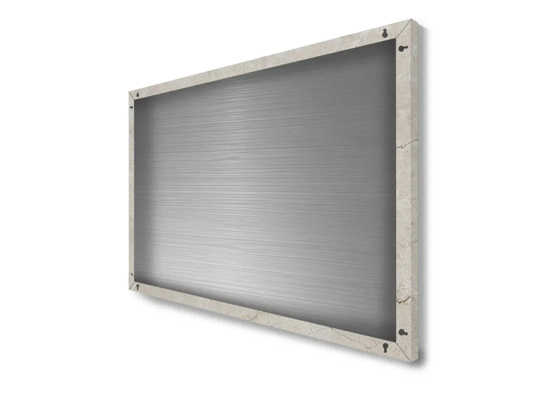 Elegante metalen magneetbord in marmerlook – droog uitwisbaar & magnetisch