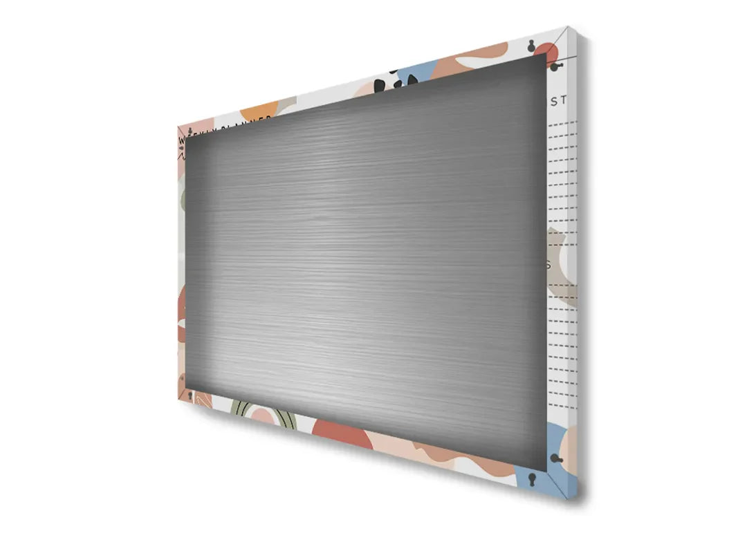 Metalen magneetbord met kleurrijk ontwerp – droog uitwisbaar & magnetisch